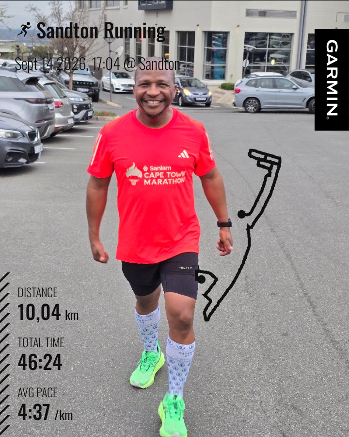 kgampib's tweet photo. Monday evening tempo run ๐๐พโโ๏ธ #runjozi #challengeyourself #fighting4fitness #waterfallAC https://t.co/GZoIgXADXE