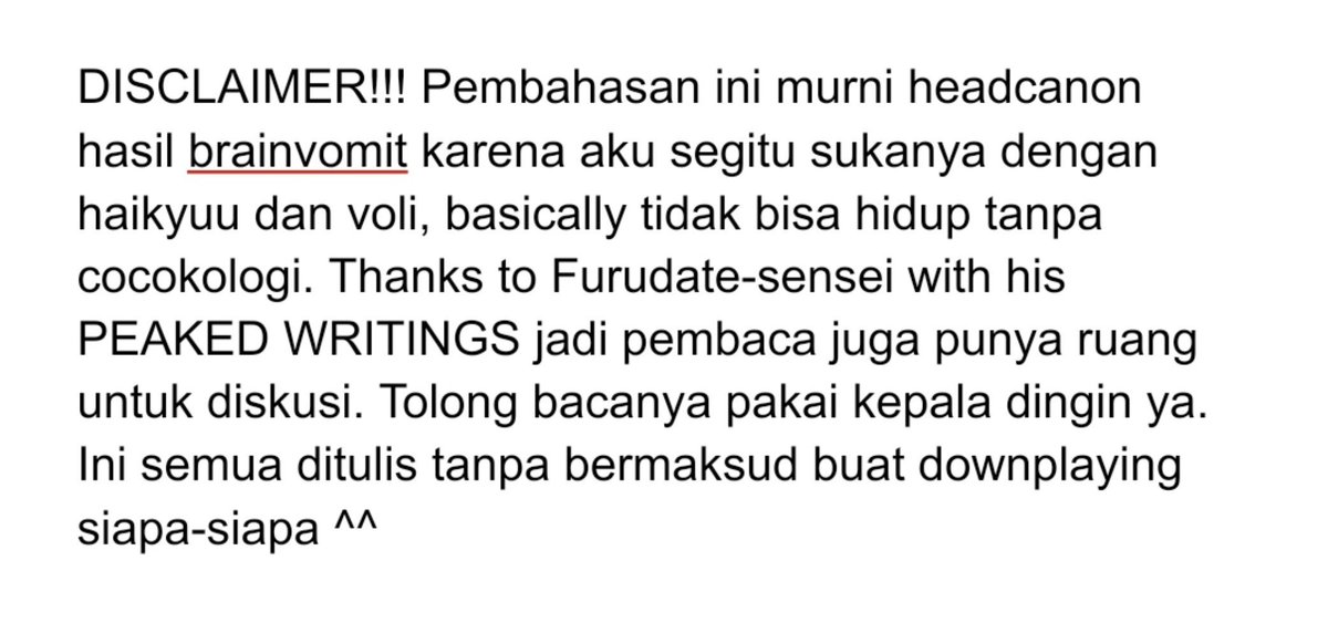 dawnbythelake's tweet photo. oh my god nggak nyangka banyak yang pengen dengerin cocokologi haikyuu dan pro volleyball scene yg selama ini cuma aku tweet ini priv ini. aku open ke segala jenis diskusi yaa bisa disanggah atau ditambahkan. makasih sudah volingitis kronis bersama aku!!! https://t.co/wnse7R0DLx