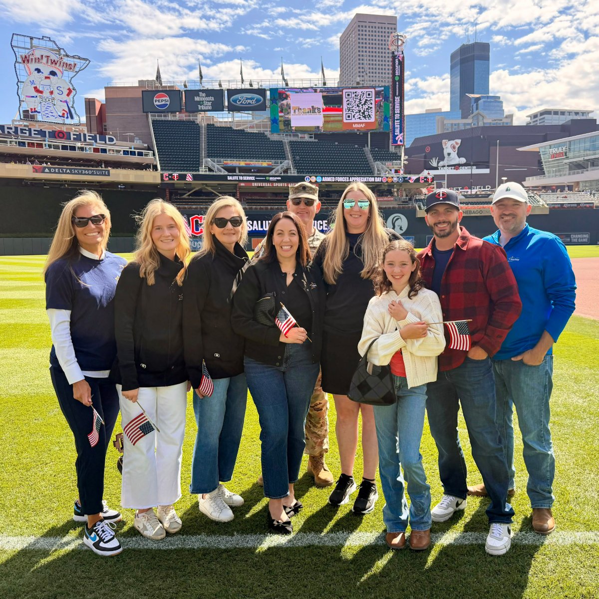 starkeyhearing's tweet photo. Starkey was honored to be recognized by the @Twins during their Military Appreciation event this past weekend following our recent Pro Patria Award from the Minnesota Employer Support of the Guard and Reserve (ESGR). As a @BTYRmn company. we are proud to support those who serve. https://t.co/UlX8gdDYlT