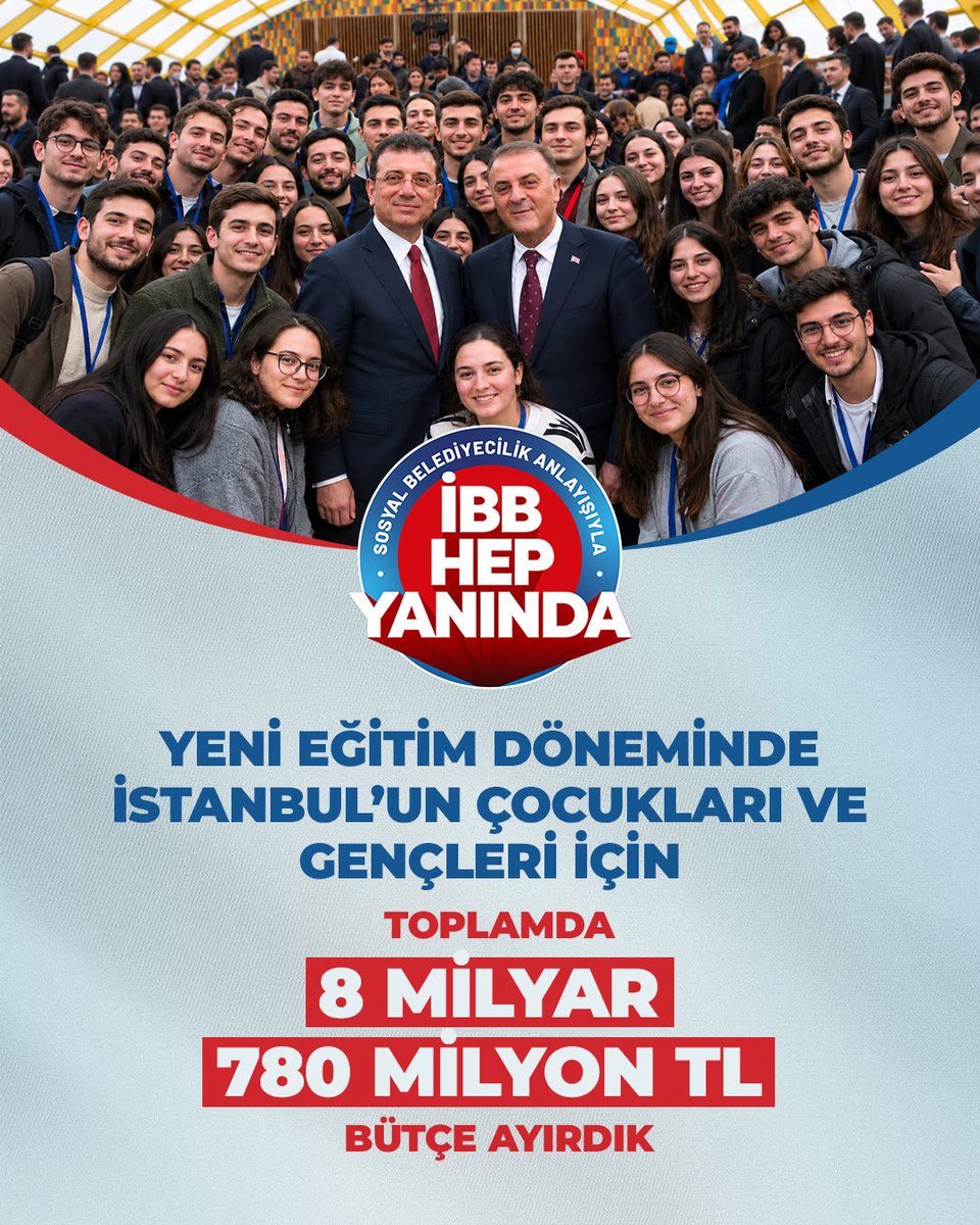 CA_iletisim's tweet photo. İstanbul Büyükşehir Belediyemiz liyakatli kadroları ile şehrimize hizmet etmeye devam ediyor. 

7,5 yıldır “İstanbul Modeli” hemşehrilerini hiç yalnız bırakmadı. En zor anında hep yanında oldu. 

Bugün açıklanan İBB Öğrenci Destek Paketi 9 milyarlık bütçesiyle tarihe geçmiştir.

Geçim sıkıntısının çok büyük olduğu bu dönemde; gençlerimiz, çocuklarımız İBB’nin elini omuzlarında hissedecek.