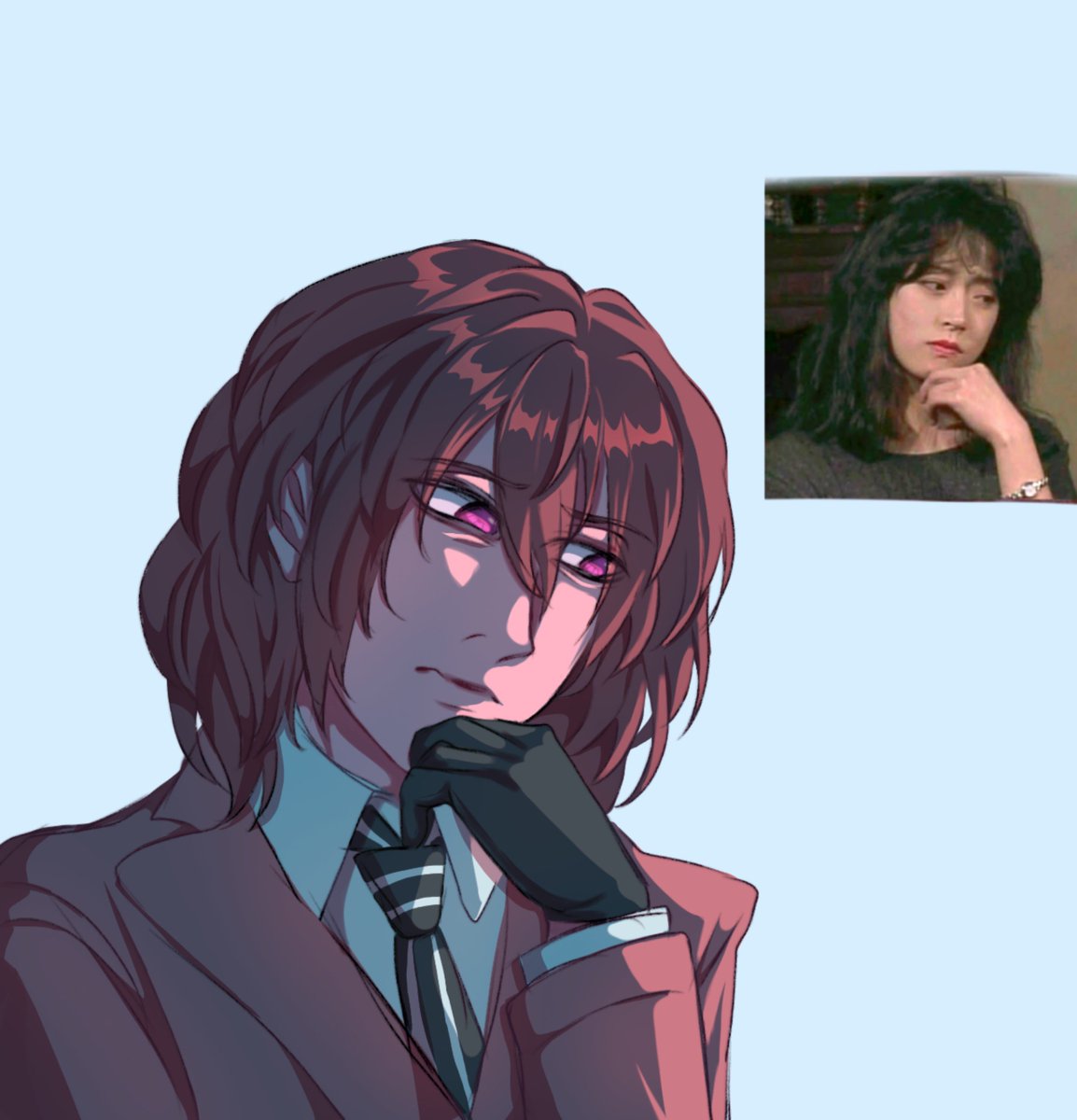 kumakuncore's tweet photo. randomly found this in ibispaint tbh #goroakechi #persona5 https://t.co/nWwBt6lAgN