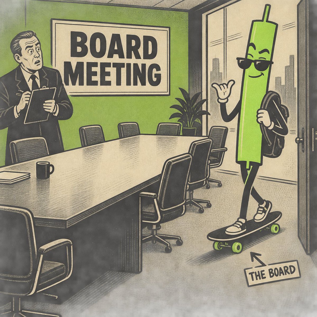 PeniStock's tweet photo. PENI called a board meeting.
The board showed up with four wheels.

Corporate governance, technically. https://t.co/666kZ49YmJ