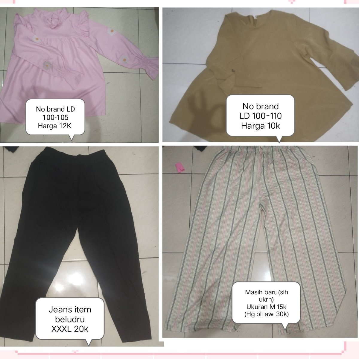 Salmaalmira5's tweet photo. @undipmfs3 PL baju siapa tau mau kak atasan pink bawahan salur pink https://t.co/xBN3oZANS8