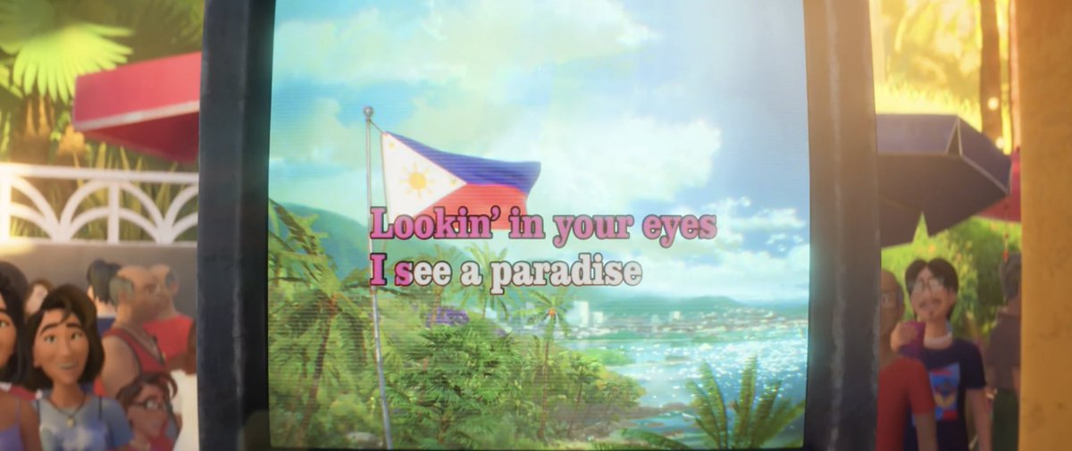 mysweetcupoftea's tweet photo. yung karaoke, tricycle, tarp pag may okasyon, yung lechon, barbecue, spaghetti at lumpia, yung “ate jo!” at “kuya”, yung tinikling, yung picture ni jesus, yung mga chismosang titos at titas, atbp!!

the representation is representationing!!! please suportahan natin lahat ‘to 🥹🙏 https://t.co/h94X8bsTBy