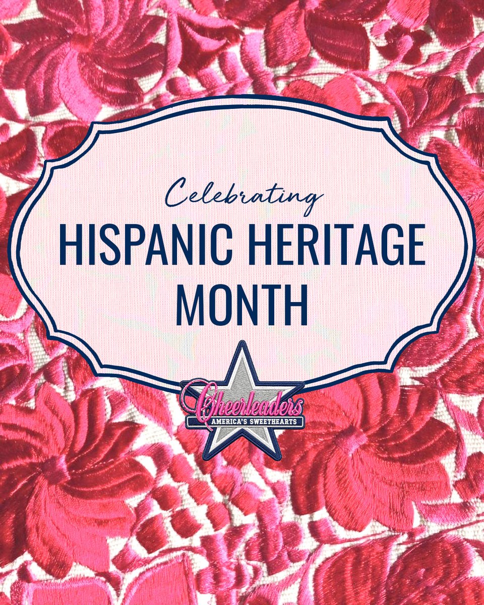 DCCheerleaders's tweet photo. Celebrating the beauty, culture, and contributions of the Hispanic community all month long. 💙

#DCCheerleaders | #HispanicHeritageMonth https://t.co/vEm2HzTYoD