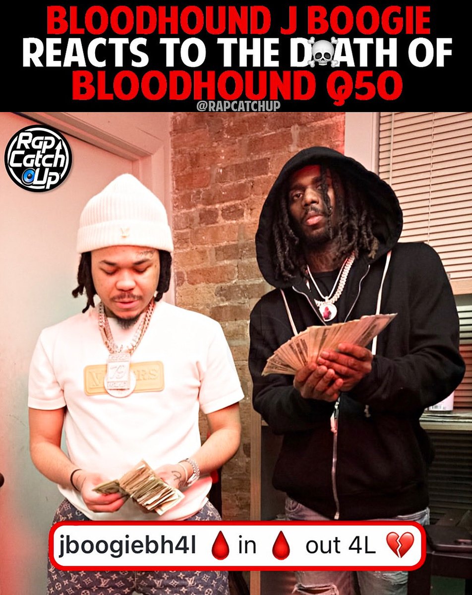 RapCatchUp's tweet photo. Chicago rapper Bloodhound J Boogie reacts to the d*ath of his friend #BloodhoundQ50🩸🕊️ https://t.co/bHWqtlhMgv