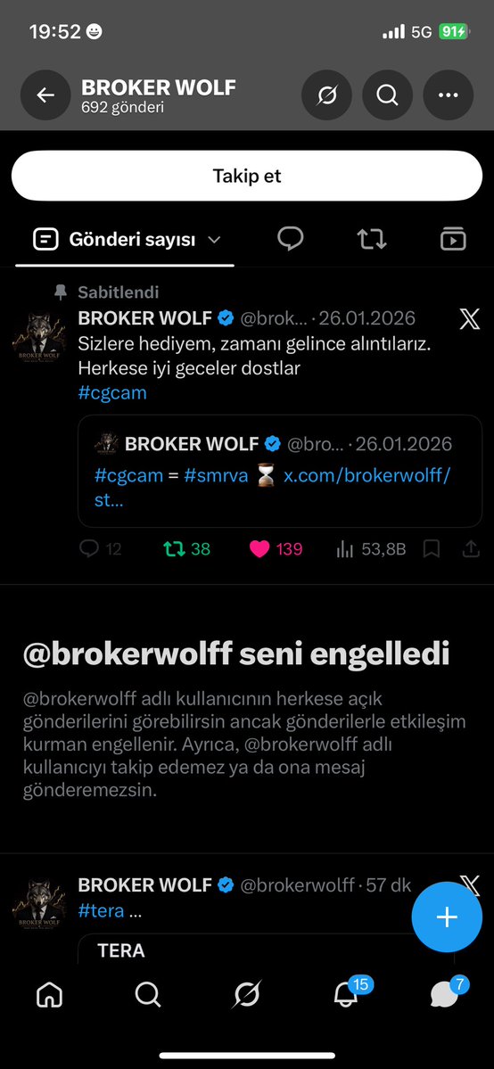 ademmdgn's tweet photo. @brokerwolf
nıye benı engelledın doğruları yazınca işine gelmedi dimi.
bu sahtekara ınanmayın arkadaşlar
@spk bunlara izin verme.
#tera #borsa #bist #tehol #trhol https://t.co/aMw78JGbUG