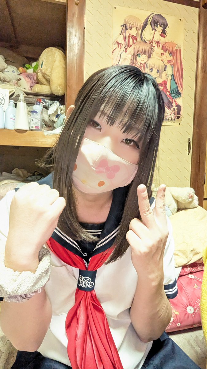 hakaisin116's tweet photo. スマイル満開のポーズ決めてみた
あとメルちゃんの小さいぬいぐるみ買った、可愛い(*´ω`*)

#女装・男の娘 
#女装さんと繋がりたい
#男の娘と繋がりたい 
#セーラー服 
#ぬい活 
#ウィッシュミーメル
#ヒーローと繋がりたい 
#ゴローダーGT 
#ゴーオンジャー https://t.co/JQzbg51lB3