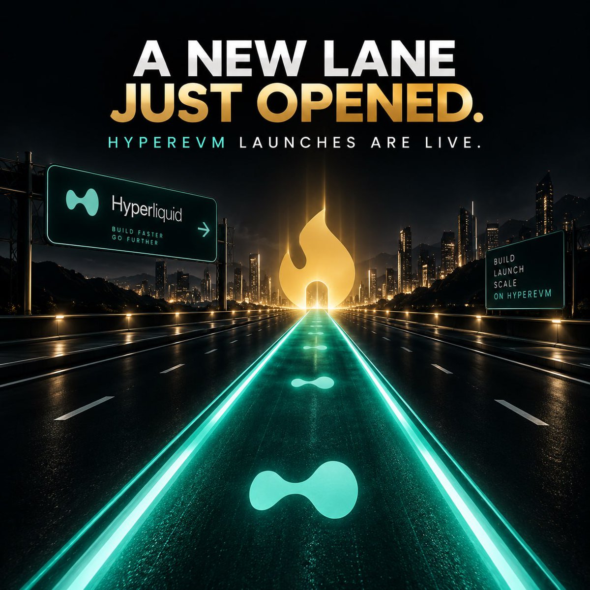 ForgeLaunchPad's tweet photo. 🚨 A NEW LANE JUST OPENED.

Hyper EVM is now LIVE on Forge Launchpad. 🔥
@HyperliquidX

New chain. New opportunities. More ways for builders to launch, grow, and scale.

The road just got bigger.

⚒️ Build on Forge
🌐 HyperEVM is live

https://t.co/oVrKi83Kqv https://t.co/RpqFhzpqKa