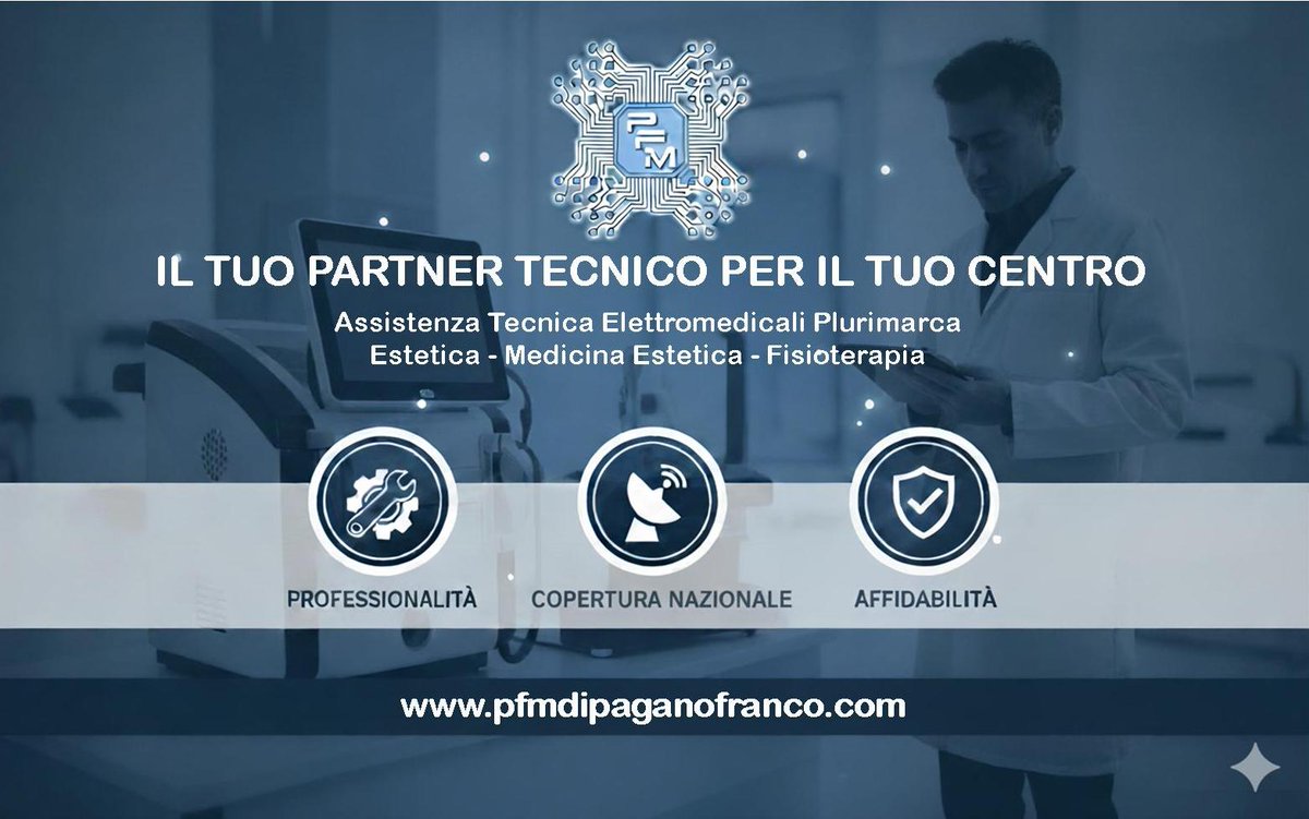 pfmpaganofranco's tweet photo. Interventi entro le 24H sull'intero territorio nazionale. Visita il nostro sito e scopri tutti i nostri servizi:     
🔎 https://t.co/t7AvKbSk7s 

#pfmdipaganofranco #elettromedicali #assistenzatecnica #estetica #medicinaestetica #fisioterapia https://t.co/9M8OlH4nQQ