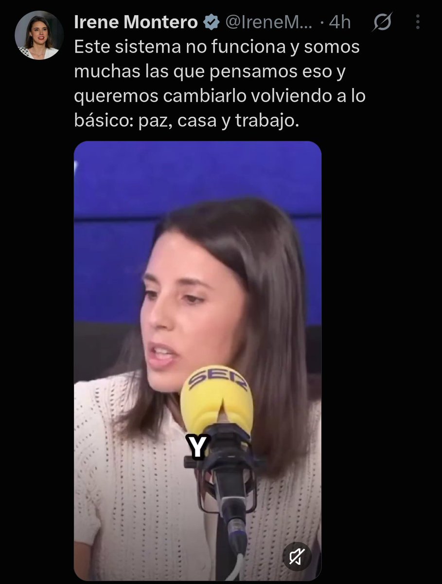 SarriPaga's tweet photo. La que no funciona es esta trepa que lo único que quiere es tener su poltrona . https://t.co/0K1WJIu4TK