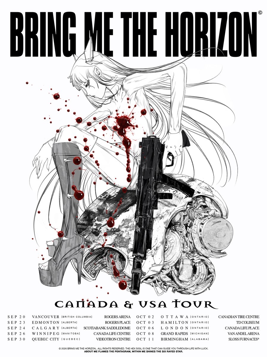 bmthofficial's tweet photo. the final NeX GEn shows.

sept 20 [vancouver, BC]
sept 23 [edmonton, AB]
sept 24 [calgary, AB]
sept 26 [winnipeg, MB]
sept 30 [quebec city, QC]
oct 2 [ottawa, ON]
oct 3 [hamilton, ON]
oct 6 [london, ON]
oct 8 [grand rapids, michigan]

this weekend.
https://t.co/ESTfk6rXex https://t.co/o73kIfccDu