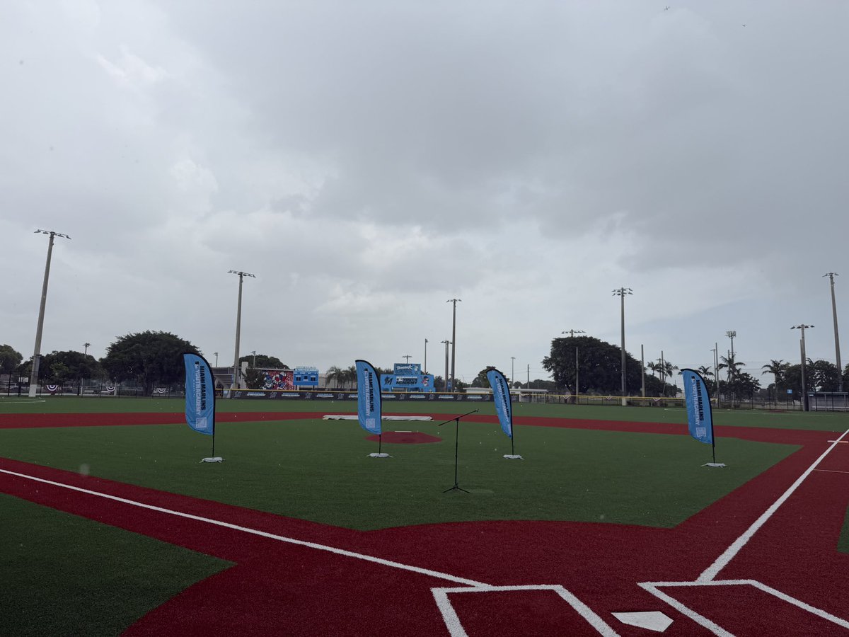 IsaacAzout's tweet photo. At Babcock Park as the #Marlins cut the ribbon to their new RBI Youth Academy in Hialeah. 

Commissioner Rob Manfred, Owner Bruce Sherman and President Caroline O’Connor are all here. 

As are the Mayors of Hialeah and Miami-Dade https://t.co/np8w1i5fee
