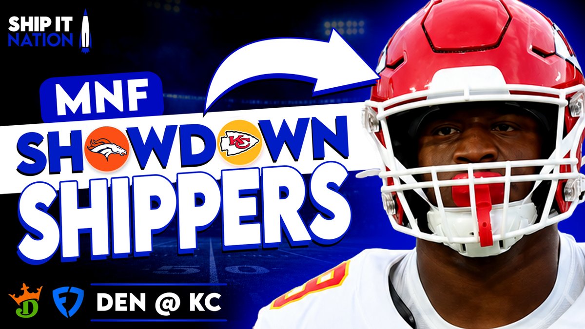 ShipItNation's tweet photo. 🏈 NFL DFS 🚀

WK1 concludes w/ Monday Night Football SD between the Chiefs and Broncos!

Live in 30 mins w/ @hoop2410, @ToeTagginTambo &amp; @titletown2121 to break it and discuss:

🎯 CPT to build around
🔍 Ways to find value
🔥 Process for DK &amp; FD

LINK ⤵️
https://t.co/SgFp0xh8qx https://t.co/JFcKoD8S8k