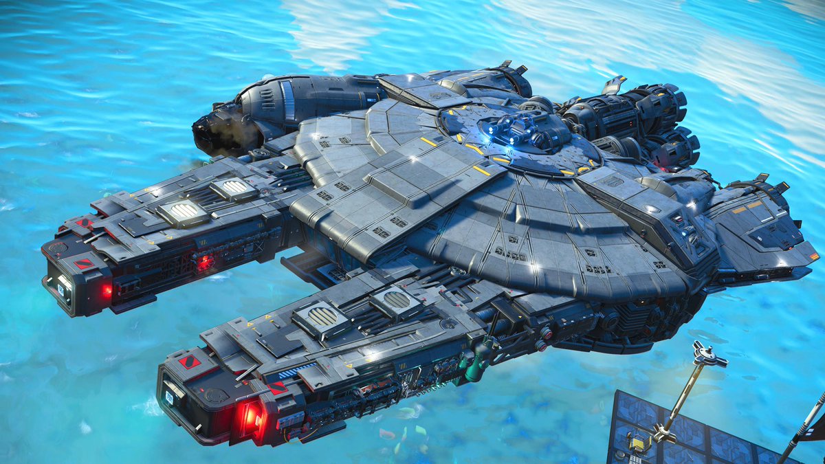 ACE_RM5M's tweet photo. 本日のDock/3 その9
基地主Naruさん
star wars好きの機体はどうして皆、情報量がすごいんじゃ😂😂😂
#NoMansSky 
#ノーマンズスカイ
#日本人コミュニティ地球型惑星 https://t.co/3hCRhJb2Jv