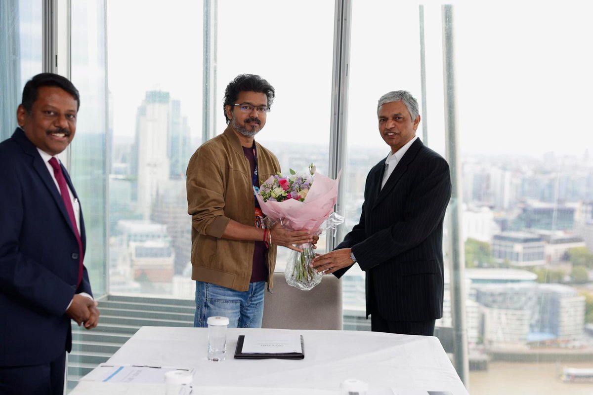 HCI_London's tweet photo. High Commissioner P. Kumaran called on the Hon’ble Chief Minister of Tamil Nadu during his visit to London.

He briefed the CM on opportunities to deepen the India-UK trade and investment partnership, and also on the potential for institutional partnerships with Tamil Nadu across skill development, education & research, river restoration and automobiles. 
#IndiaUK #IndiaUKRelations #TamilNadu #IndiaUKPartnership #Vision2035 #IndiaUKCETA 

@MEAIndia @IndianDiplomacy @TVKVijayHQ @CMOTamilnadu @Chief_Secy_TN @actorvijay @Kumaran49604795 @getkart @prasarbharati @diaspora_india @DoC_GoI @DPIITGoI @biztradegovuk @TNDIPRNEWS