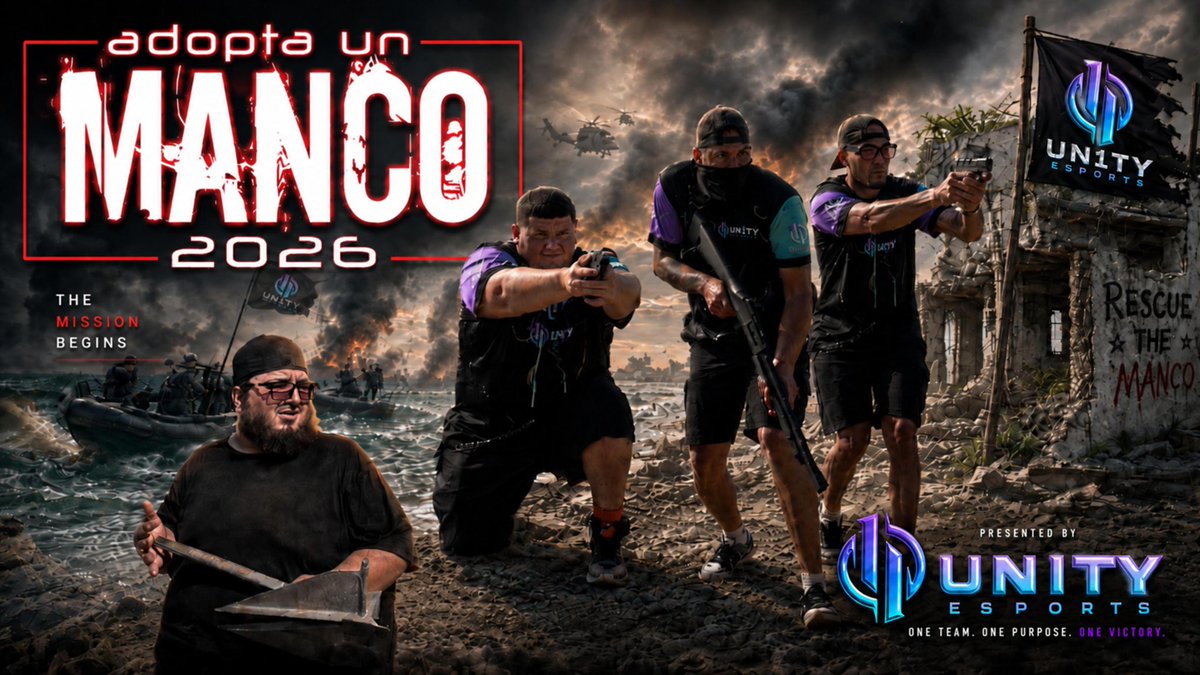 Un1tyOficial's tweet photo. 𝐀𝐃𝐎𝐏𝐓𝐀 𝐔𝐍 𝐌𝐀𝐍𝐂𝐎 𝟐𝟎𝟐𝟔

La misión oficialmente comenzó. 😈

Este 10 de octubre, Finezt Gaming × UN1TY Esports traen de vuelta Adopta Un Manco. 🏆

🎯 Switchero 3v3
🔥 16 Capitanes + Mancos
🌐 Powered by https://t.co/FCak8bYJLY

No venimos a repetir la historia… venimos a subirle el nivel.

👇 Link de registro en los comentarios.

Más información muy pronto. 👀

#AdoptaUnManco2026 #U1E