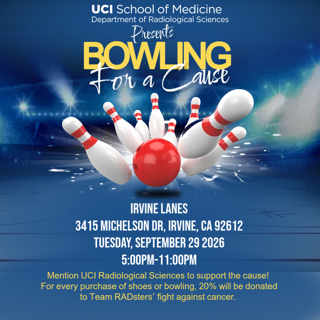 uciradiology's tweet photo. 🎳 Bowl for a Cause! Join Team Radsters for our Anti-Cancer Challenge Bowling Fundraiser! 🎗️ Come out, have fun, and help support the fight against cancer. 💛

#UCI #AntiCancerChallenge https://t.co/S9s9ZGbhQC