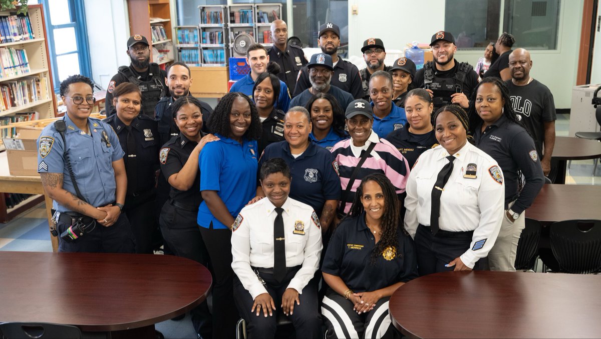 CorrectionNYC's tweet photo. For many students in #EastNewYork, the first day of the 2026-2027 school year kicked off with a little Boldest Family love, support and inspiration. 

With leadership from #NYCDOC Acting Assistant Chief Carter, members of our agency visited I.S. 218 and P.S. 224 to distribute sneakers and more to students on Sept. 10. For the past couple of weeks, multiple units and facilities on #RikersIsland purchased sneakers for the events, with more than 750 pairs collected during the drive. In total, New York City’s Boldest gave out 200 sneakers at each school last Thursday, with additional stops in the works.

“Today, not only does The Boldest secure the City of New York, but we also secure the hearts and smiles of hundreds of children returning to school on their first day,” said Acting Assistant Chief Carter, who is also an East New York native. “I grew up in the Pink Houses and want to continue to help the community. We also gave out raffles to everyone who purchased sneakers and the winner will select the next community we visit to give out more sneakers to our youth.” 

The visits also featured collaborations with our public safety partners at NYPD as we continue to work together to help keep young New Yorkers safe and on a path to success. #BackToSchool2026 #JoinTheBoldest