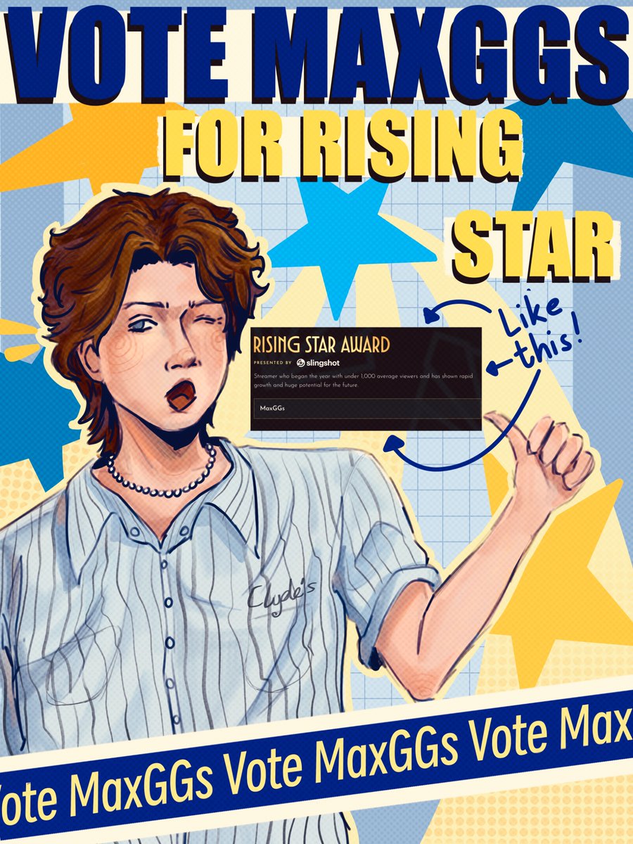 Sunpiso's tweet photo. Nominate MaxGGs for rising star!

#maxggs #maxggsfanart https://t.co/BE3LAMorA6