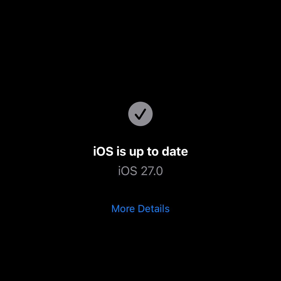 Sudippanda18's tweet photo. Finally Apple 🍎 iOS 27 Update😍
Have You Updated to iOS 27? https://t.co/d4Jkdb0QKo