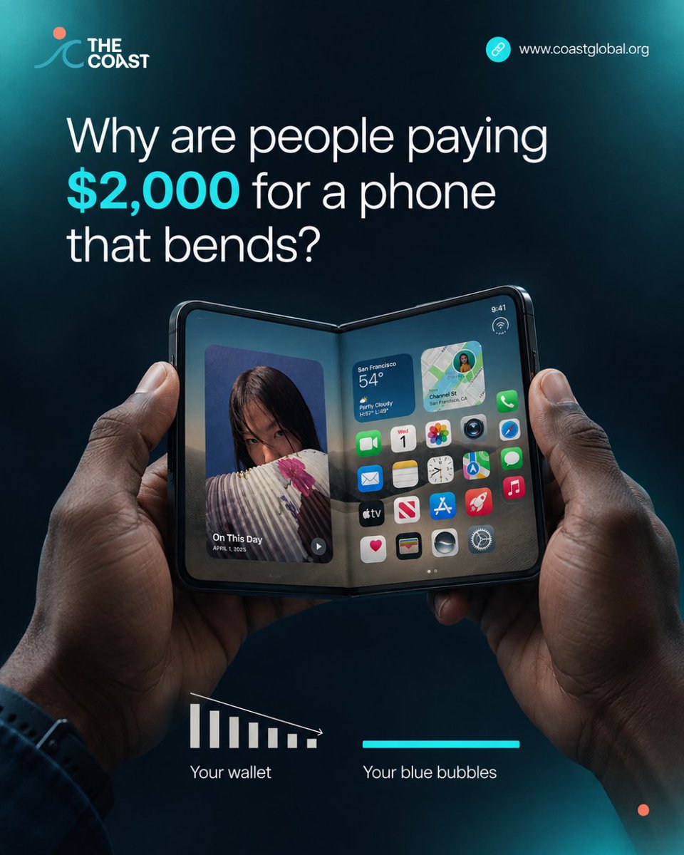 TheCoastHQ's tweet photo. Samsung sells specs. 
Apple sells never having to think about the specs.

And that's why you're willing to pay $2000 for a phone. https://t.co/uV1j6eMdLI