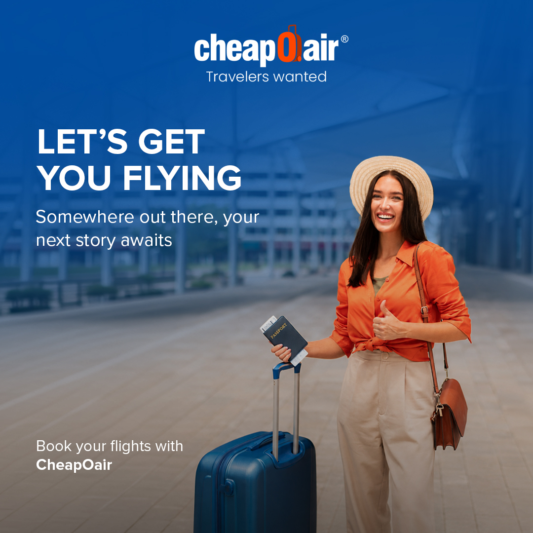 CheapOair's tweet photo. Your next adventure is closer than you think.✈️
A new place, a new experience, and a story waiting to be told.
Let the CheapOair app help turn that next adventure into a reality. Download the CheapOair app today.
Click the link to book flights: https://t.co/rwY9N0Iz7h
#CheapOair https://t.co/UpFqF9A84i