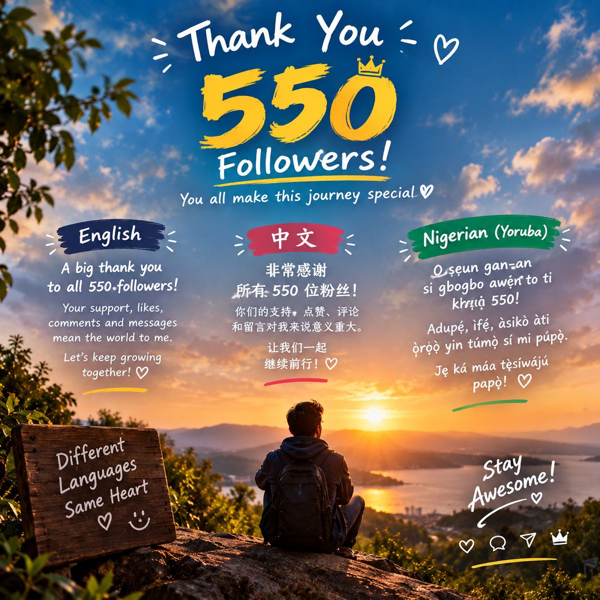 mchagedm's tweet photo. #550Followers #ThankYou #Grateful #GrowingTogether #RoadTo1K #Community #FriendsAroundTheWorld #中国 #中文 #中国朋友 #Nigeria #NigerianTwitter #AfricanTwitter #Naija #NaijaTwitter #GlobalFriends #WorldwideFriends #LoveAndSupport #GoodVibes #StayConnected #550Followers #ThankYou #中国 #中国朋友 #Nigeria #NaijaTwitter #AfricanTwitter #GlobalFriends #RoadTo1K #GoodVibes ❤️🌍✨