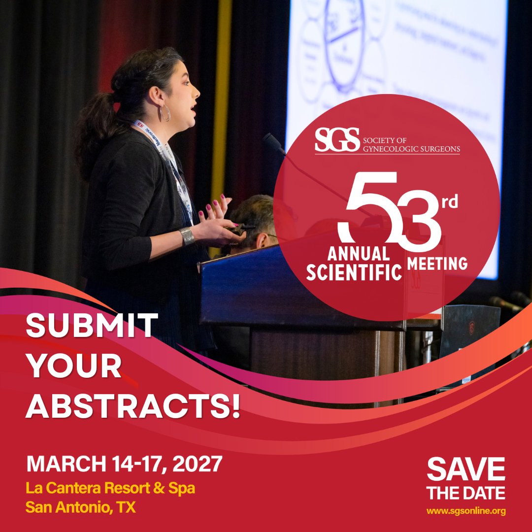 GynSurgery's tweet photo. Time is running out to submit your abstracts and present your research at #SGS27! Our spring meeting may seem far away, but the Sept 20 submission deadline is right around the corner.

Both members &amp; non-members are welcome to submit abstracts: https://t.co/Ienl1iQtc7 https://t.co/kKndrqQMMn