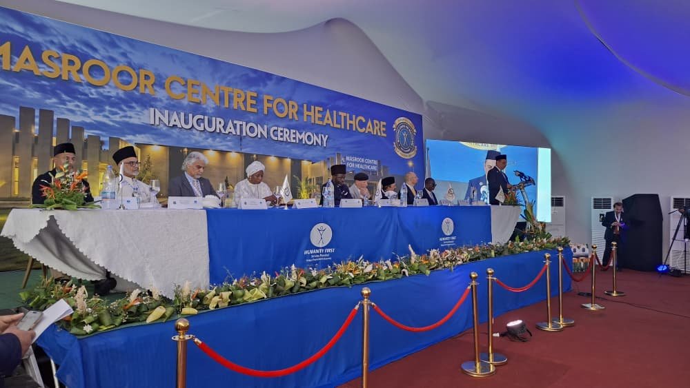 MasroorCentre's tweet photo. Humanity First Chairman, Syed Ahmed Yahya, reflected on the humble beginnings of Humanity First, the real and growing need for healthcare in Côte d’Ivoire and the wider West Africa region, and the guidance of Khilafat that continues to shape this mission.
#MCH_Inauguration https://t.co/Q2Gpgi1tnt