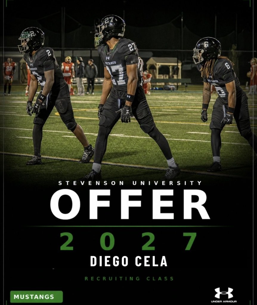 Diego_cela2's tweet photo. After a great conversation with @CoachMontanez I am grateful to receive an offer from Stevenson University. @GoMustangSports @CoachDennisIMG @CoachJayrichIMG @CoachJaimeIMG @CoatesCoach @CoachHanftIMG https://t.co/KpLFf4SYTf