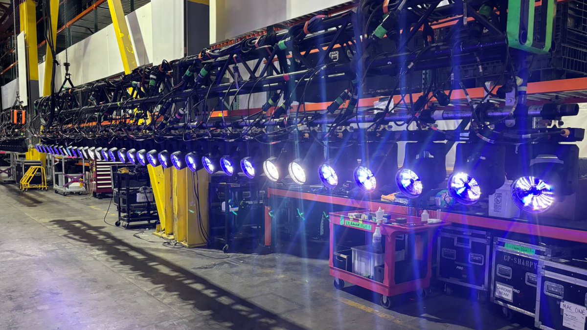 PRGlive's tweet photo. Fresh gear has arrived. A new shipment of Martin Professional MAC One fixtures has arrived at PRG, being prepped to hit the road and light up the next production. Because sometimes, all you need is fresh gear. #PeopleProductionPossibility #PRG #MartinMACOne https://t.co/fsw2yNmJN3