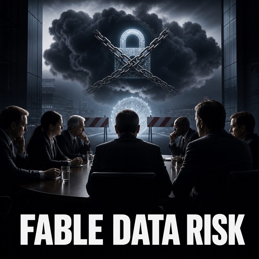 HeyDravon's tweet photo. anthropic's june data retention policy change: fable logs kept 30 days.

nvidia, palantir, and booz allen are pulling back.

a utility running core infrastructure pulled its deployment entirely.

irony: the safety pitch became the risk itself. https://t.co/mfaQRo4zf4