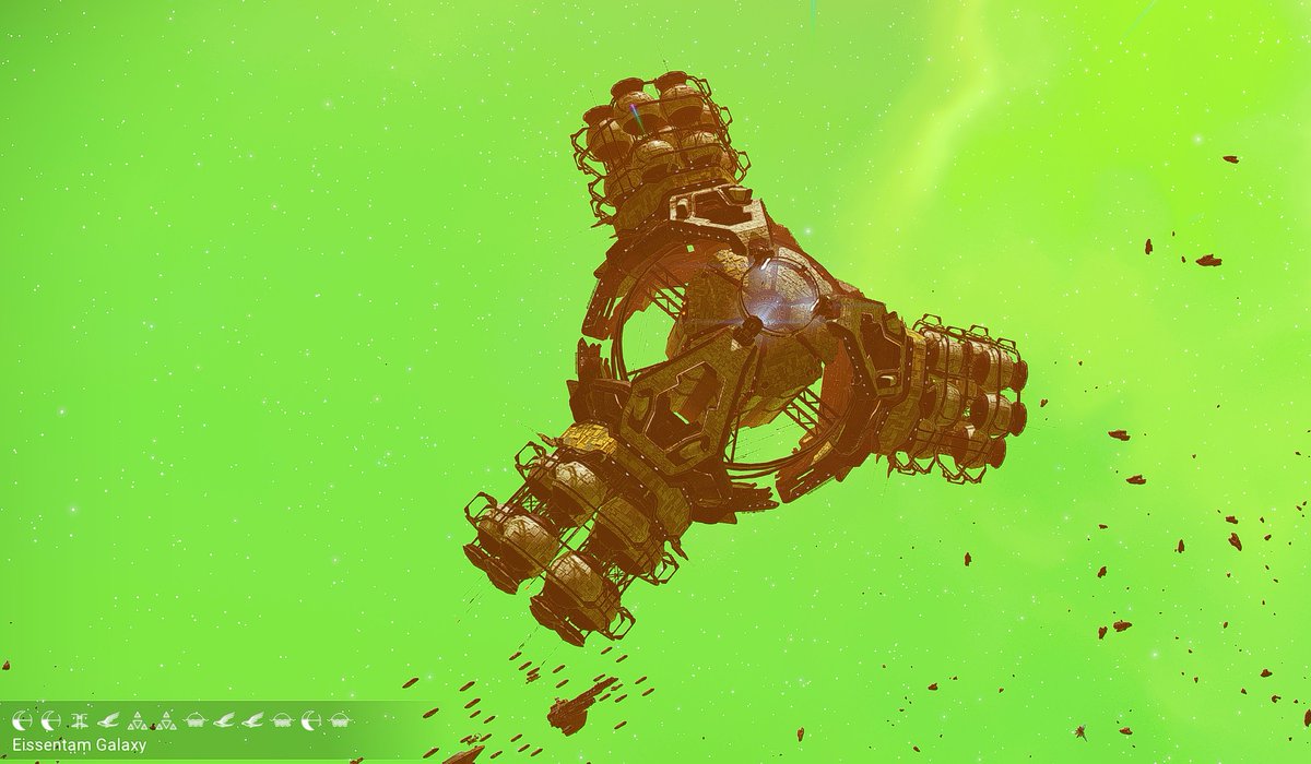 rackam_red's tweet photo. First Space Station claimed.

Galaxy: Eissentam
System Type: Purple (Gas Giant)
Facilities: Milk &amp; Honey Farms. Curious Deposits and Gold Mine in the next days

#NoMansSky #NMSCosmos #RSS https://t.co/i5ylZITUke