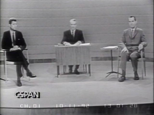 CSPANClassroom's tweet photo. #OTD in 1960, then-Senator John F. Kennedy and then-Vice President Richard Nixon faced off in the first televised presidential debate. Learn more from a @BostonGlobe correspondent, @MarthaRaddatz, @agordonreed, and others: https://t.co/h6BKWZpqUn.

#President #Debate #SSChat https://t.co/z51tjdzABn