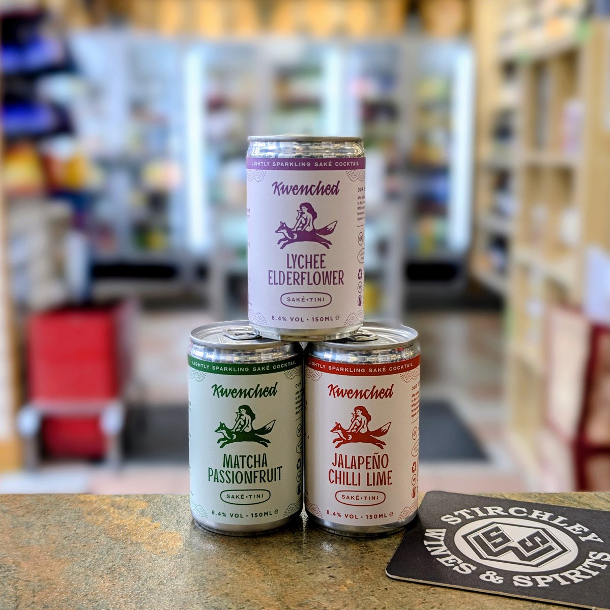 StirchleyWines's tweet photo. Meet the new kids on the block...

Three fresh ready-to-drink Sake-Tinis from Kwenched have just landed:

🌶️ Jalapeño Chilli Lime | 8.4%
🍵 Matcha Passionfruit | 8.4%
🌸 Lychee Elderflower | 8.4%

Bold flavors, zero fuss.

#VivaStirchley #ShopIndependent
#Kwenched #SakeTini https://t.co/LE9crYeqA0