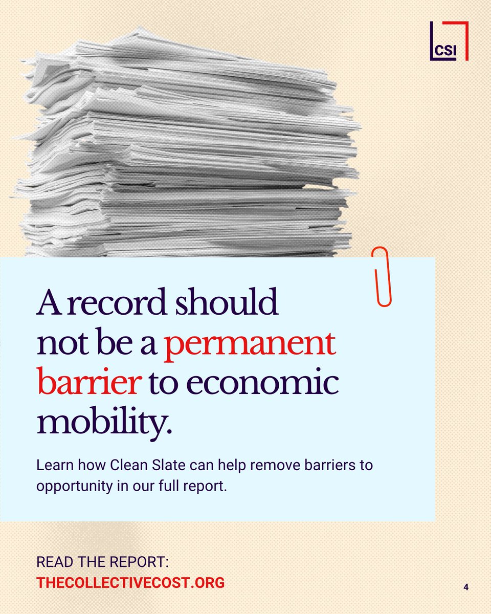 CleanSlate_Init's tweet photo. The economic consequences associated with an arrest or conviction record can continue for decades. https://t.co/2gpzD2RH0X