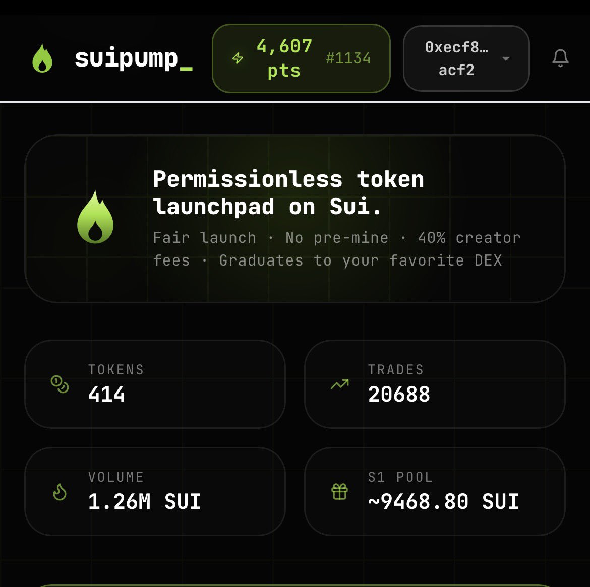 OnahPatrickObo's tweet photo. Volume on @SuiPump_SUMP was below $1M just a day ago.

Today, it’s already at $1.2M+.

That’s not just numbers that’s community activity.

The Sui meme ecosystem is waking up, and the momentum is getting harder to ignore.

We’re still early. 

sui:native 💧 https://t.co/NYzVMHE6aM