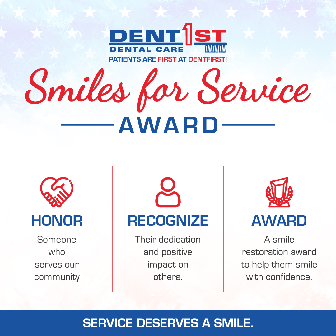 DentFirst's tweet photo. Nurses and first responders dedicate their lives to helping others. Now is your chance to make sure their service is seen and celebrated.

Nominate a community hero for the DentFirst Smiles for Service Award by Oct. 15: Nominate here  https://t.co/Z9voqzeeKP

#SmilesForService https://t.co/fxg3Pui036