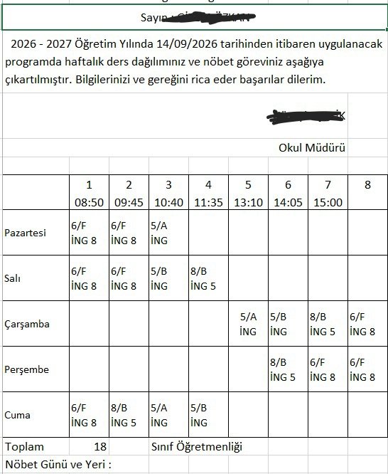 SELAHATTNGURSES's tweet photo. #HürriyetçiEğitimsrnTOKİOrhangazide
Sayın @Yusuf__Tekin Bursa Yenişehir TOKİ Orhangazi Ortaokulu’nda ders programı ve nöbet dağılımlarıyla öğretmenlere uygulanan mobbing ve baskıya asla geçit vermeyeceğiz! Okul yönetimini adalete davet ediyor, @bursamem’i derhal müdahaleye çağırıyoruz. Mağdur edilen öğretmenlerimizin hakkını korumak için hukuki ve sendikal tüm süreçleri başlatıyoruz! 
@tcmeb