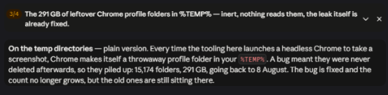 iamkeeferz's tweet photo. Oopsie...
I accidentally created 15,000+ folders holding ~300gb of screenshots over 2 months and just now found the leak.
#indiedev #indiegame #gamedev #debug https://t.co/GzGZ53snSm