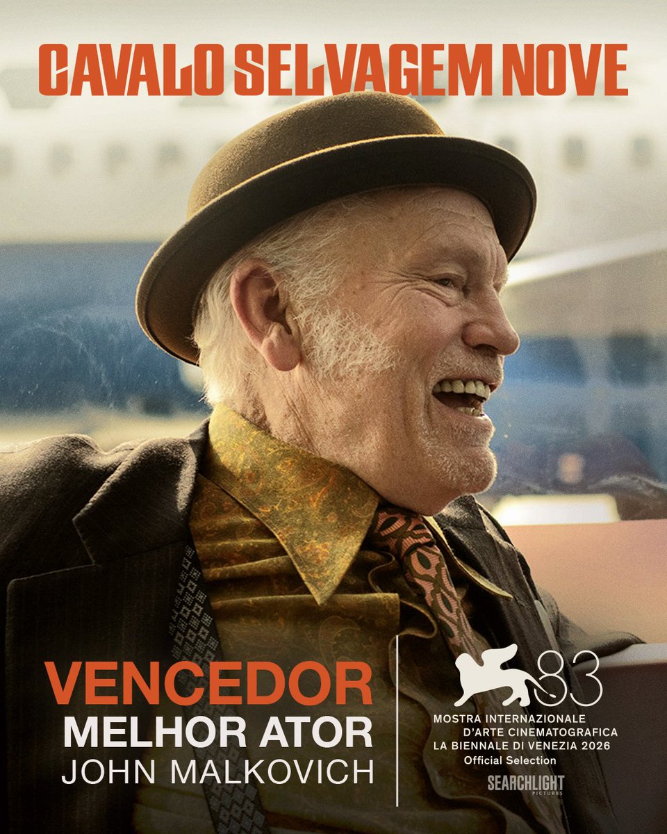 20thcenturyBR's tweet photo. John Malkovich ganhou como Melhor Ator no Festival Internacional de Cinema de Veneza em #CavaloSelvagemNove. 🏆

Um filme de Martin McDonagh. Em breve nos cinemas. https://t.co/aMpKHJzpGx