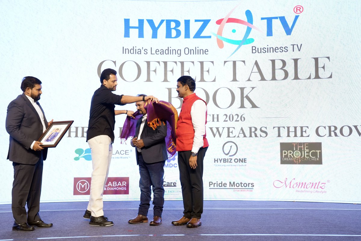 CityEnr's tweet photo. A Proud &amp; Unforgettable Moment 
A truly proud moment at the Hybiz Coffee Table Book Launch on September 12.I was honoured with a felicitation and a beautiful framed portrait, presented by Sri TG Bharat Gupta Garu, Minister of AP After nearly 6 months of hard work &amp; 52 legendary https://t.co/IKvzaALiDg