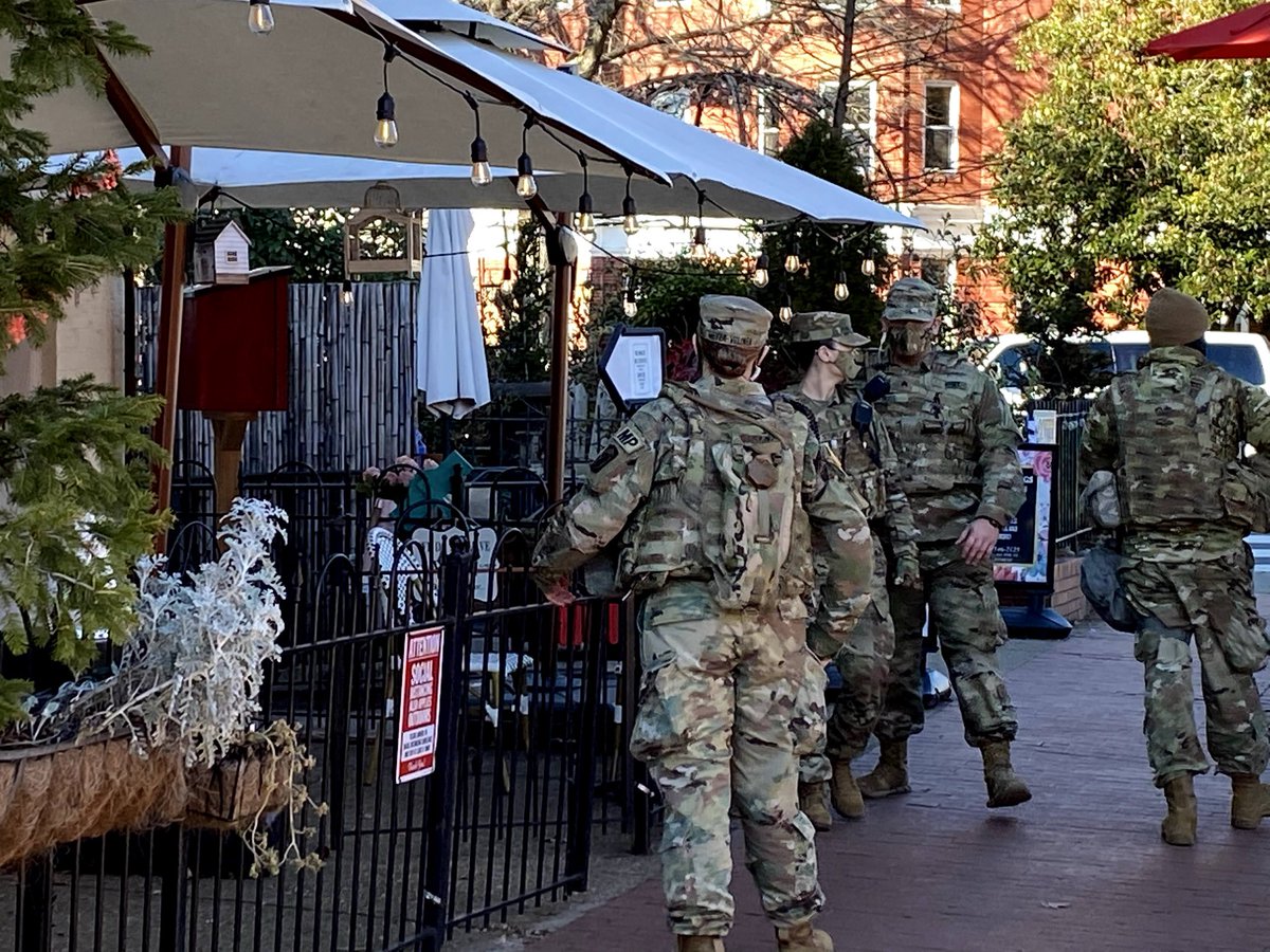 HillRagDC's tweet photo. Reminder: @USNationalGuard is still walking around DC, including our neighborhoods of Capitol Hill. Just in case you forgot. At an estimated cost of $600 per guard, per day. https://t.co/NKP9y8igWW
