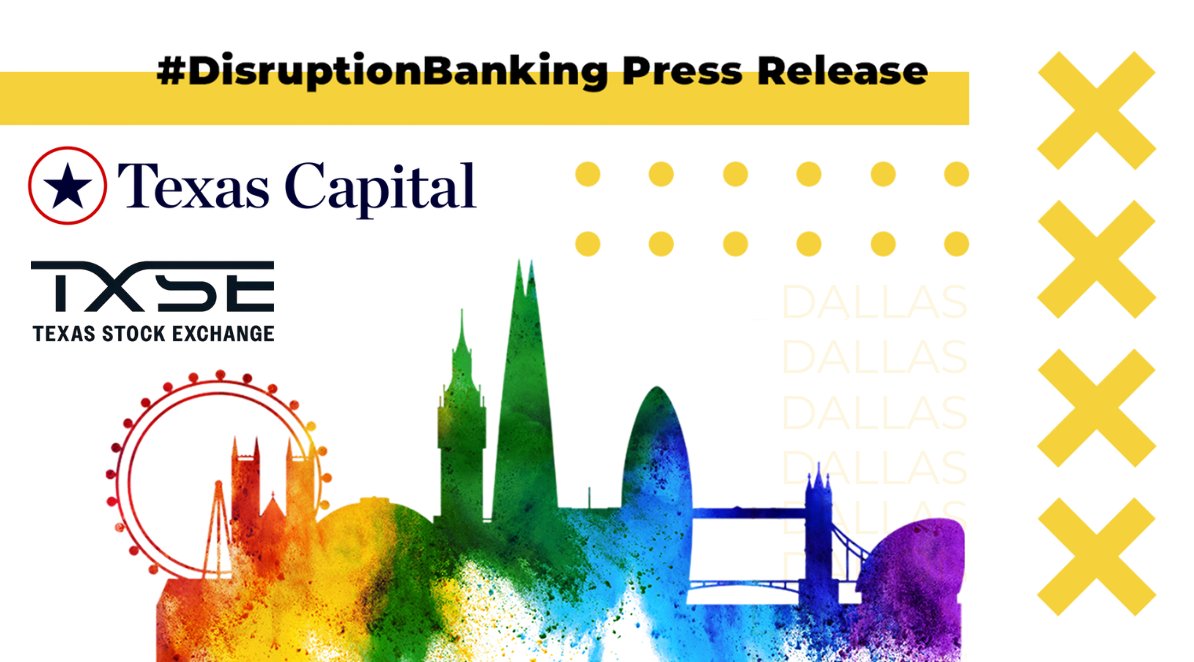DisruptionBank's tweet photo. @_texascapital Texas Capital is leaving Nasdaq for the Texas Stock Exchange. The ticker change that follows says as much about Dallas as it does about the bank.
#TexasCapital #TXSE #Listings
https://t.co/Lx9M2VYQba https://t.co/e1jwhUIZ1F