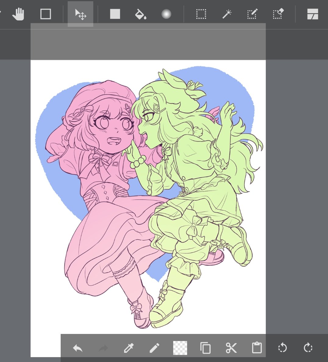 lasbiarez's tweet photo. Awhh awww this is cute so I sketched them,,,, new emunene card dropped https://t.co/B9ifyz2K9z