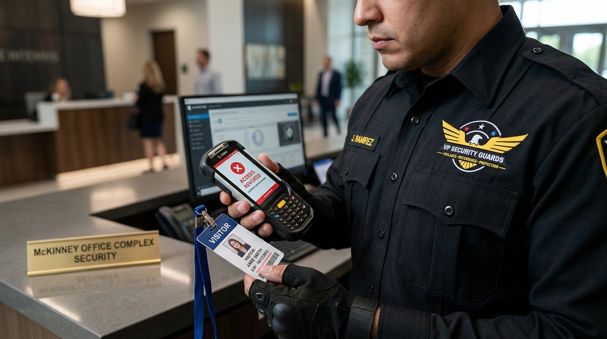 vpsecurityguard's tweet photo. Monday morning rushes create access vulnerabilities in corporate suites. VP Security Guards delivers proactive lobby management and verified digital patrol tracking right on Silverado Trail.

📞 Call: 800-520-9260

#McKinney #PropertyManagement #VPSecurityGuards https://t.co/gJLv6TN4UA