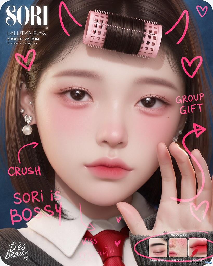 TeleportHub's tweet photo. Sori Skin Fatpack September 2026 Group Gift by très beau - Teleport Hub - Second Life Freebies - #secondlife #freebies #slfreebies #teleporthub #slnews
https://t.co/QqNcoYbRkw https://t.co/5VxWNmAbC8