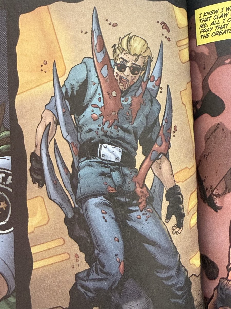 Macabre_Mara's tweet photo. Wesker getting absolutely destroyed by the tyrant in the wildstorm comics https://t.co/QVPr6O1l3I