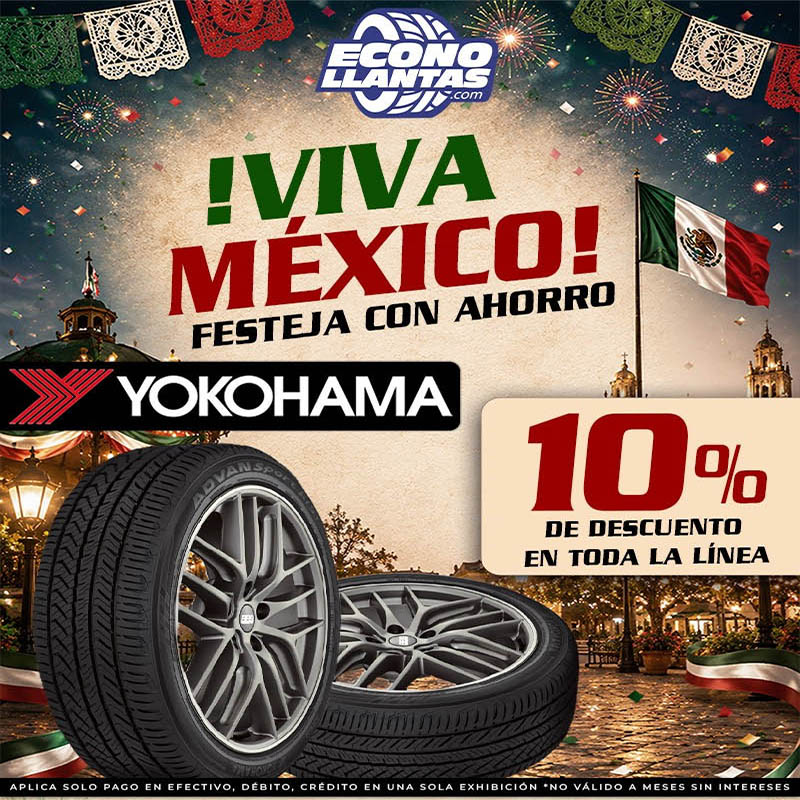 CuposonP's tweet photo. ECONOLLANTAS🔘 🇲🇽 ¡VIVA MÉXICO! 10% de DESCUENTO en Yokohama y Rockblade 🎉.
https://t.co/1NZO1wU46j
#LlantasHermosillo #llantasobregon #llantasguaymas #llantasnavojoa #llantassonora #llantasnogales #Llantera #llantas #llanterahermosillo https://t.co/V2fqV2g8eb